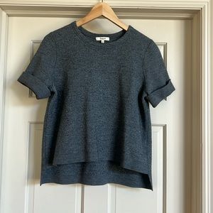Madewell Dark Gray Short Sleeve Size Large Sweater